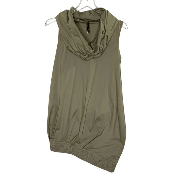 Manila Grace US4 Womens Cowl Neck Asymmetric Shirt Dress Lagenlook - Picture 1 of 7